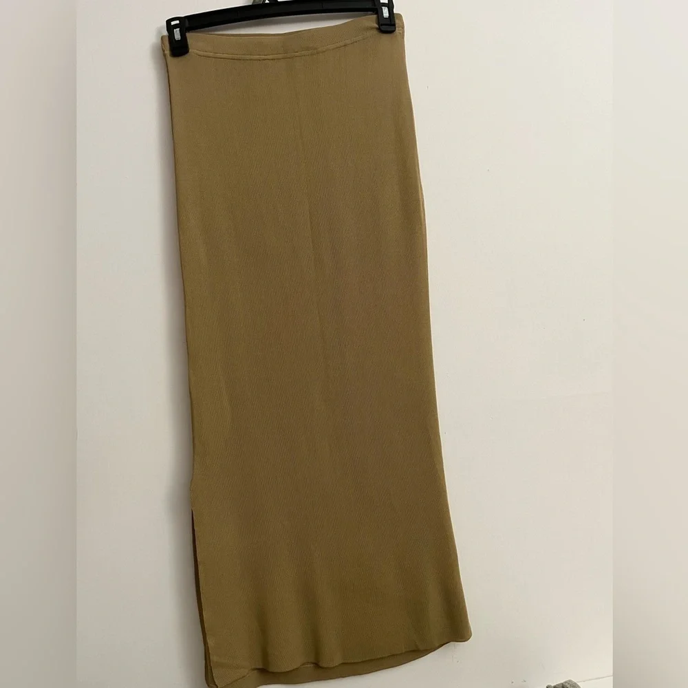Chic Tan Pencil Skirt for Women Size XL